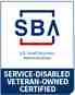 U.S. Small Business Administration Service-Disabled Veteran-Owned Certified seal